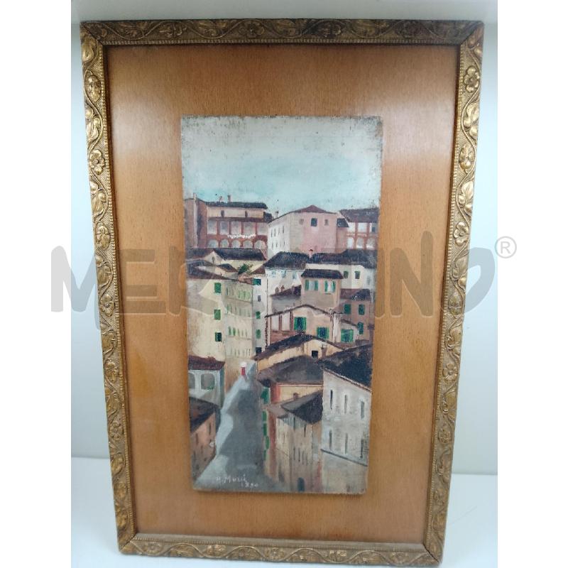QUADRO VECCHIO TAVOLETTA SIENA VIA DEL COSTONE | Mercatino dell'Usato Siena 1