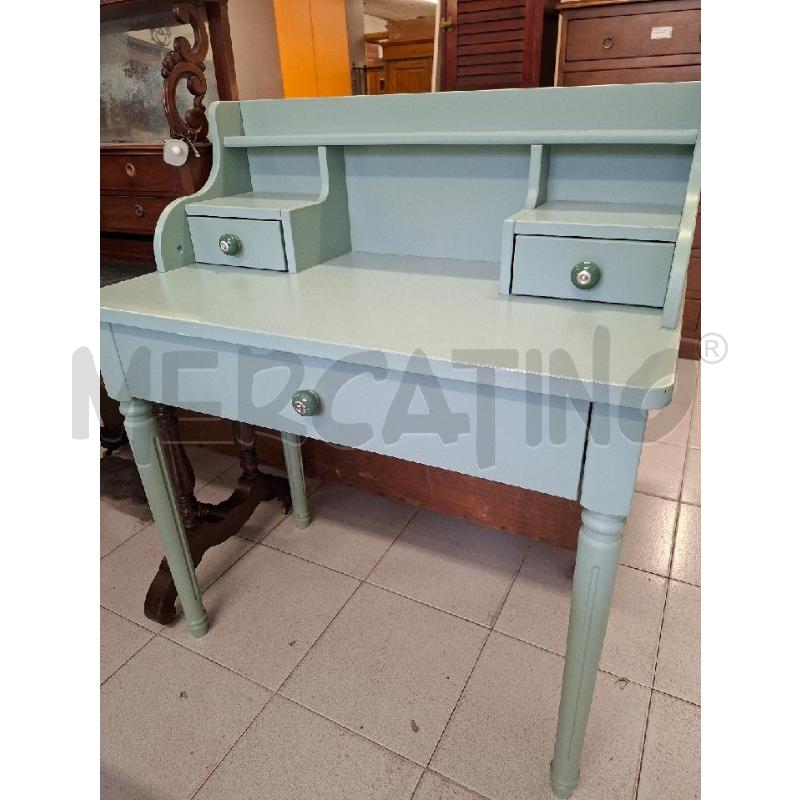 SCRITTOIO AZZURRO CON CASSETTINI | Mercatino dell'Usato Siena 1
