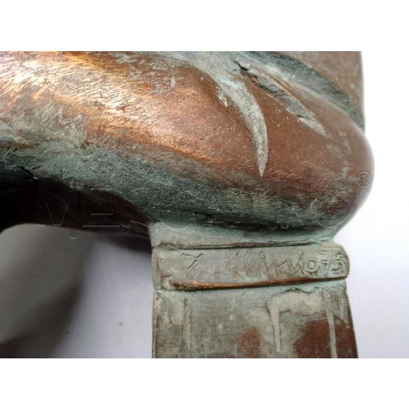 SCULTURA BRONZO UOMO  | Mercatino dell'Usato Siena 4