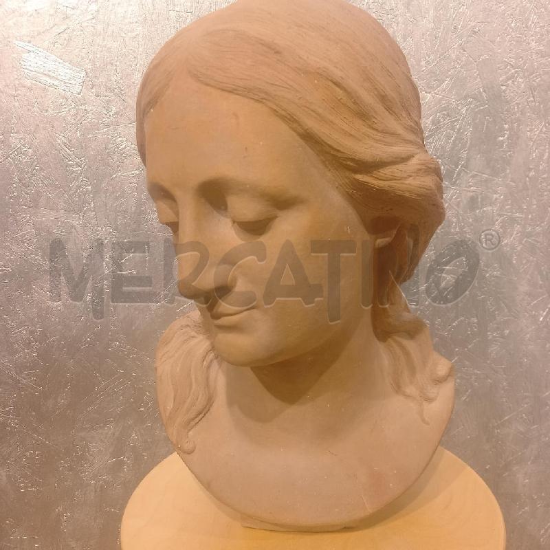 SCULTURA TESTA DI DONNA ENRICO PALOMBO 1876 | Mercatino dell'Usato Siena 1