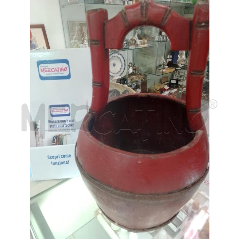 SECCHIO DA POZZO LACCA ROSSA | Mercatino dell'Usato Siena 1