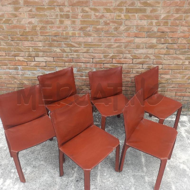 SEDIE PZ. 6 IN CUOIO | Mercatino dell'Usato Siena 1