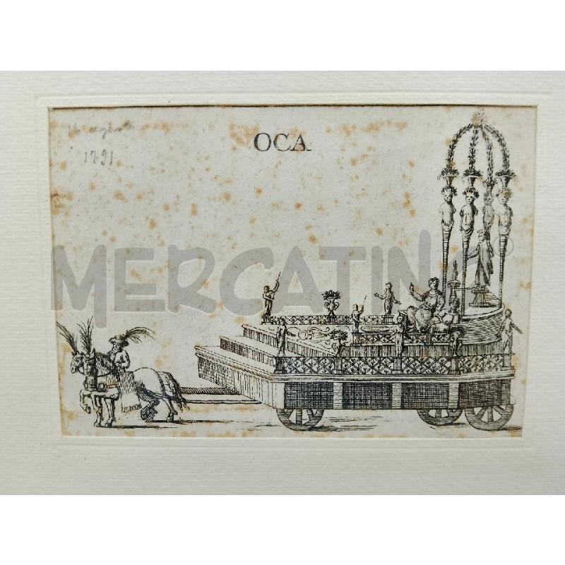 STAMPA VECCHIA OCA 16 AGOSTO 1791 | Mercatino dell'Usato Siena 1