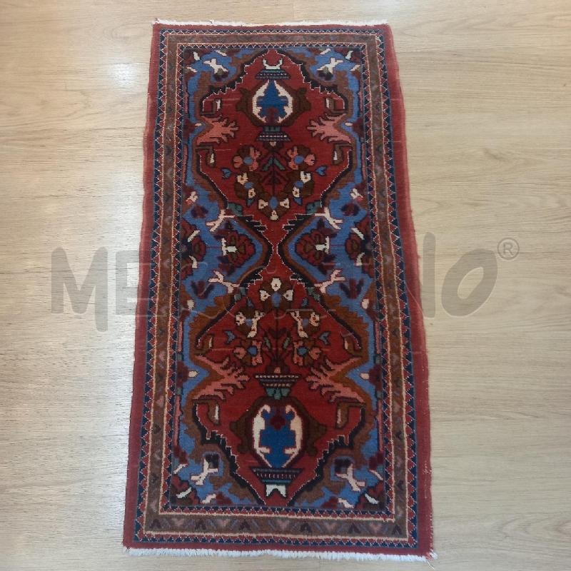 TAPPETO ARTIGIANALE 130 X 72 ROSSO  | Mercatino dell'Usato Siena 1