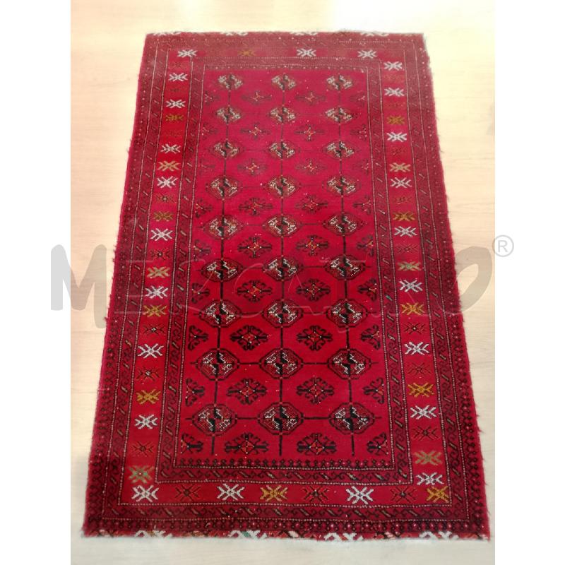 TAPPETO ARTIGIANALE ROSSO 195 X 120 | Mercatino dell'Usato Siena 1