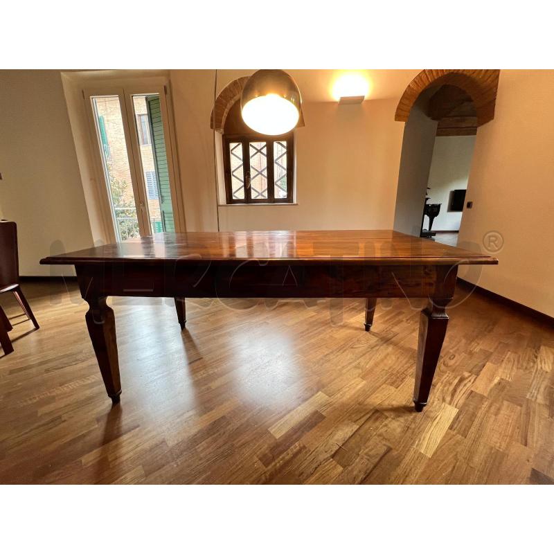 TAVOLO VECCHIO RETTANGOLARE 193 X 11 CON 3 CASSETTI | Mercatino dell'Usato Siena 1
