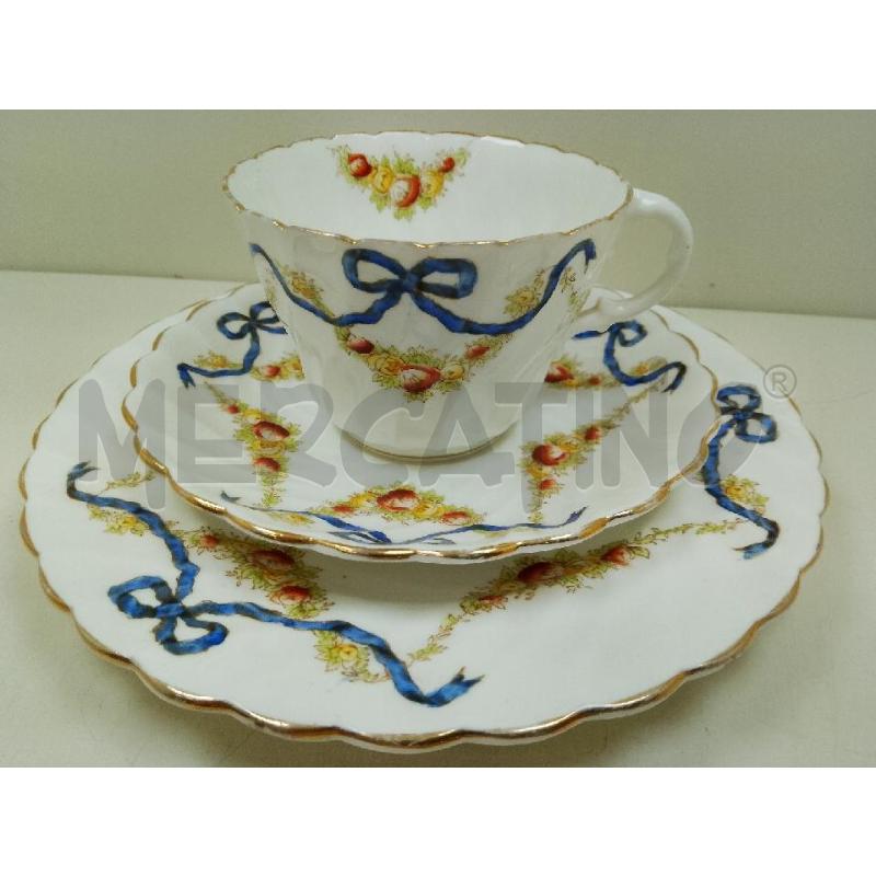 TAZZA DA THE CON PIATTINO 3 PZ ENGLAND | Mercatino dell'Usato Siena 1