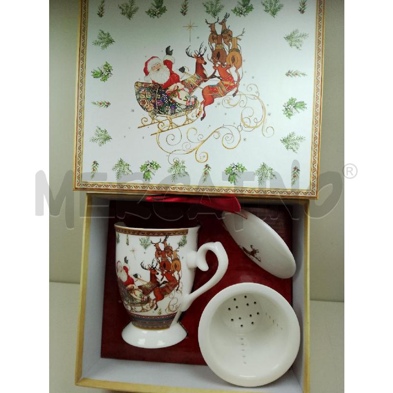 TAZZA NATALIZIA TISANIERA SCATOLA COLLEZIONE | Mercatino dell'Usato Siena 2