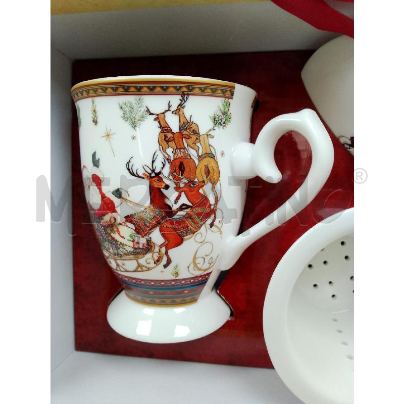 TAZZA NATALIZIA TISANIERA SCATOLA COLLEZIONE | Mercatino dell'Usato Siena 3