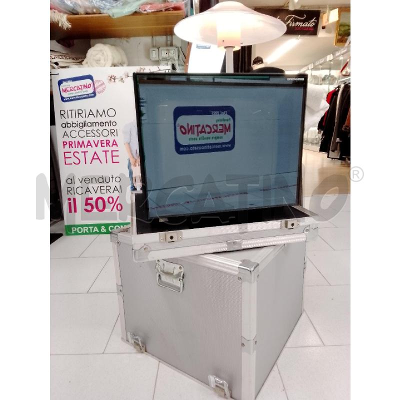 TV BRIONVEGA CUBO SPECCHIO 38 X 38 VON VALIGIA ALLUMINIO RIGIDA  | Mercatino dell'Usato Siena 1