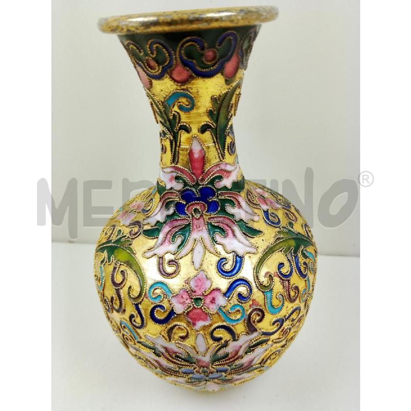 VASETTO CLOISONNE DORATO | Mercatino dell'Usato Siena 1
