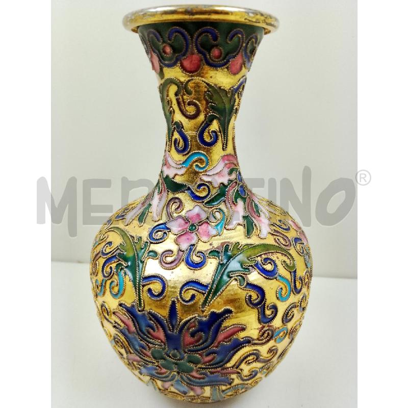 VASETTO CLOISONNE DORATO | Mercatino dell'Usato Siena 2