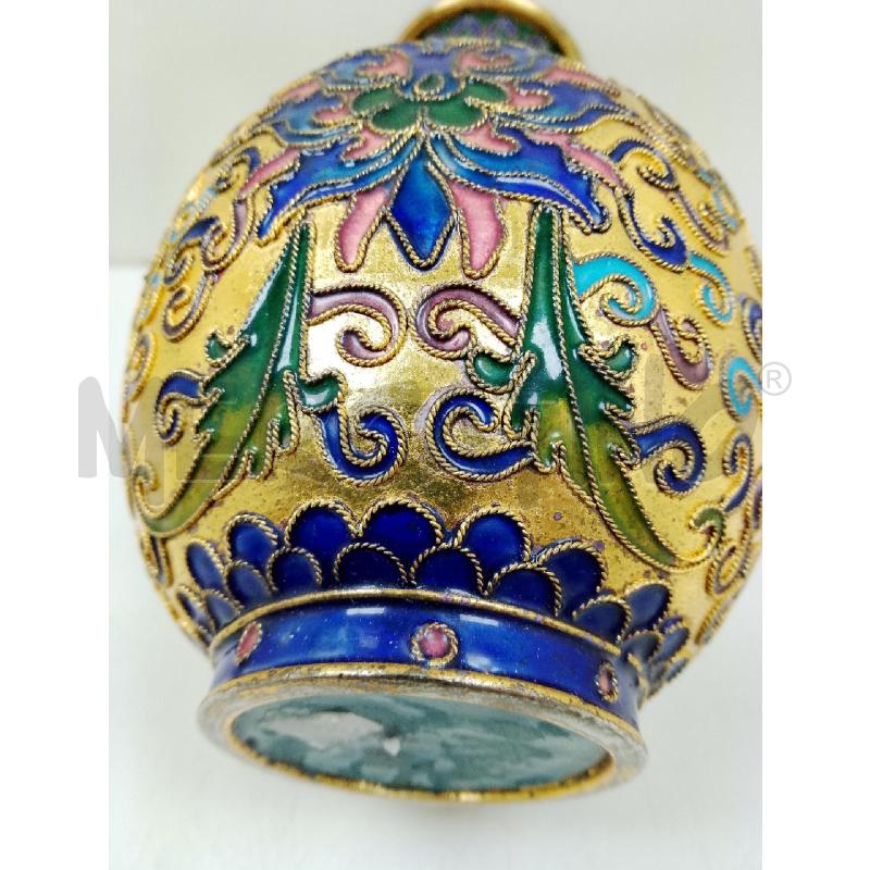VASETTO CLOISONNE DORATO | Mercatino dell'Usato Siena 4