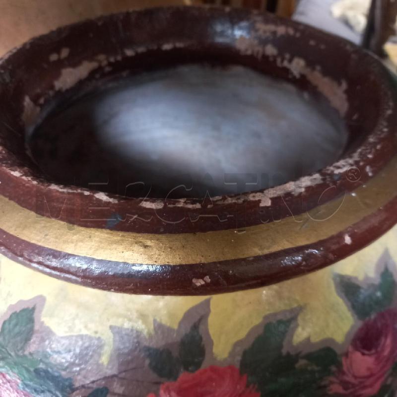 VASO ORCIO TERRACOTTA DECORO ROSE | Mercatino dell'Usato Siena 3