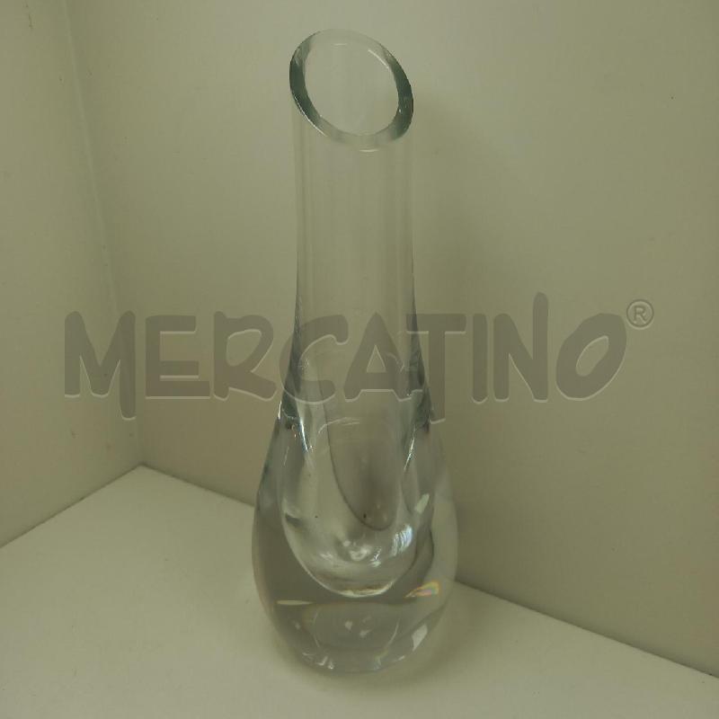 VASO VETRO PORTAFIORE A FORMA DI GOCCIA | Mercatino dell'Usato Siena 1