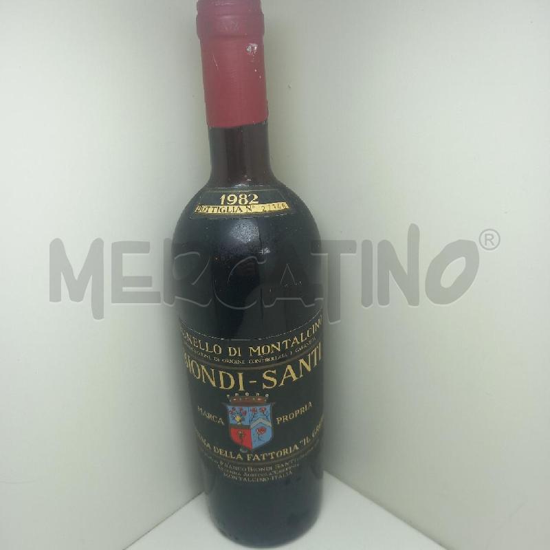 VINO DA ESPOSIZIONE BRUNELLO BIONDI SANTI 1982 | Mercatino dell'Usato Siena 1