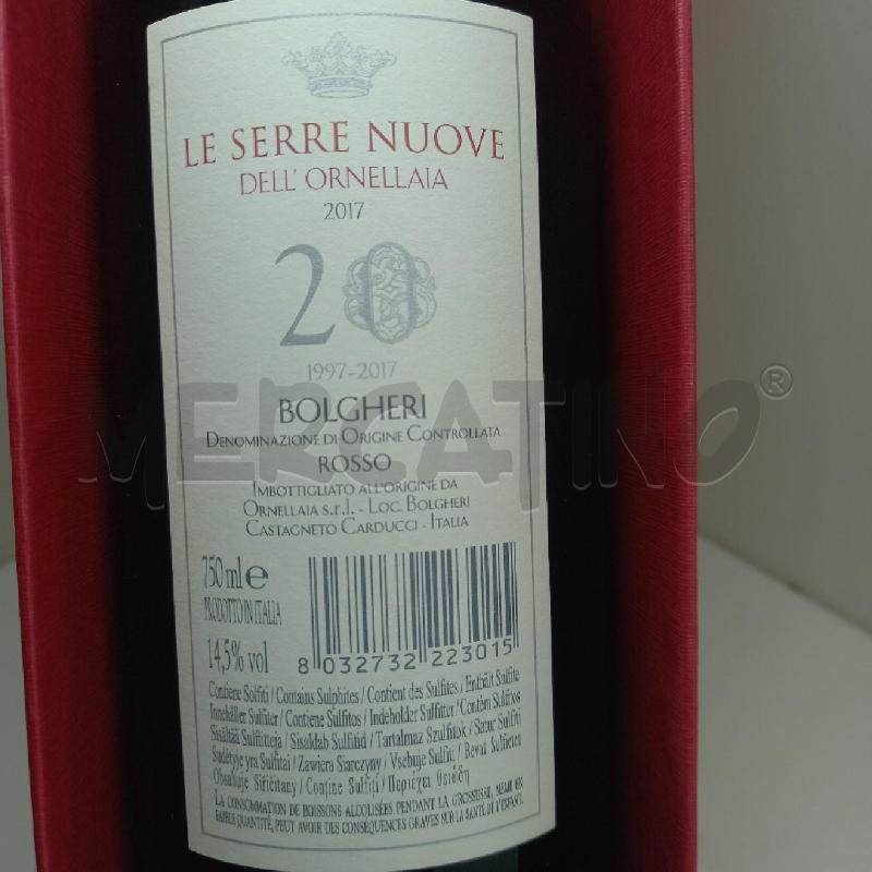 VINO DA ESPOSIZIONE LE SERRE NUOVE DELL'ORNELLAIA 2017 | Mercatino dell'Usato Siena 3