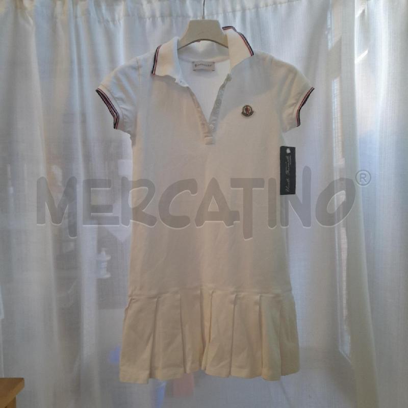 ABITO BAMBINA MONCLER POLO BIANCO | Mercatino dell'Usato Sondrio 1