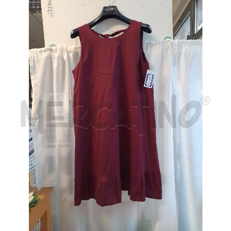 ABITO DONNA BORDEAUX COTONE | Mercatino dell'Usato Sondrio 1