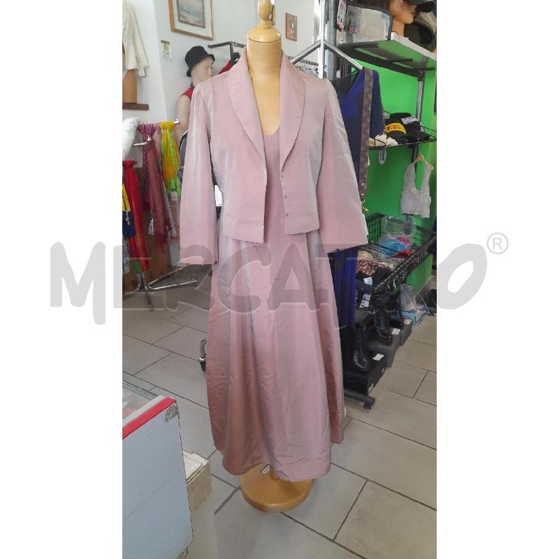 ABITO DONNA CON GIACCA ACETATO ROSA | Mercatino dell'Usato Sondrio 1