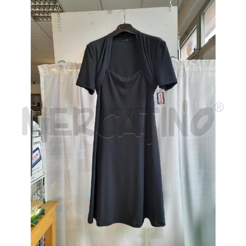 ABITO DONNA NERO MAZZONETTO MANICHE CORTE | Mercatino dell'Usato Sondrio 1