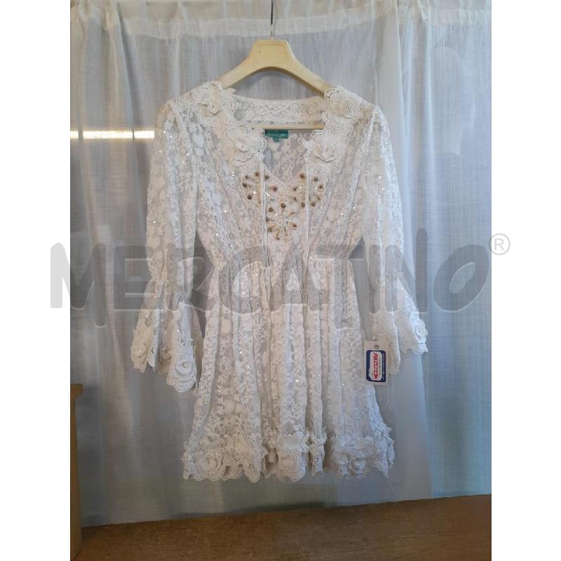 ABITO DONNA PIZZO BIANCO ANTICA SARTORIA | Mercatino dell'Usato Sondrio 1