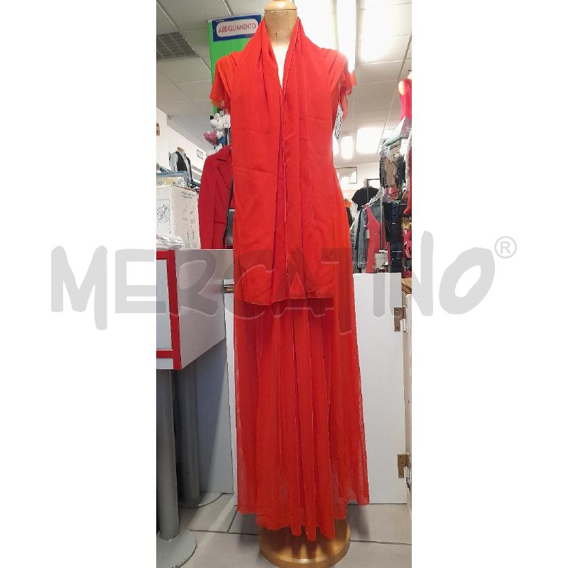 ABITO DONNA ROSSO ARTIGLI CON STOLA | Mercatino dell'Usato Sondrio 1