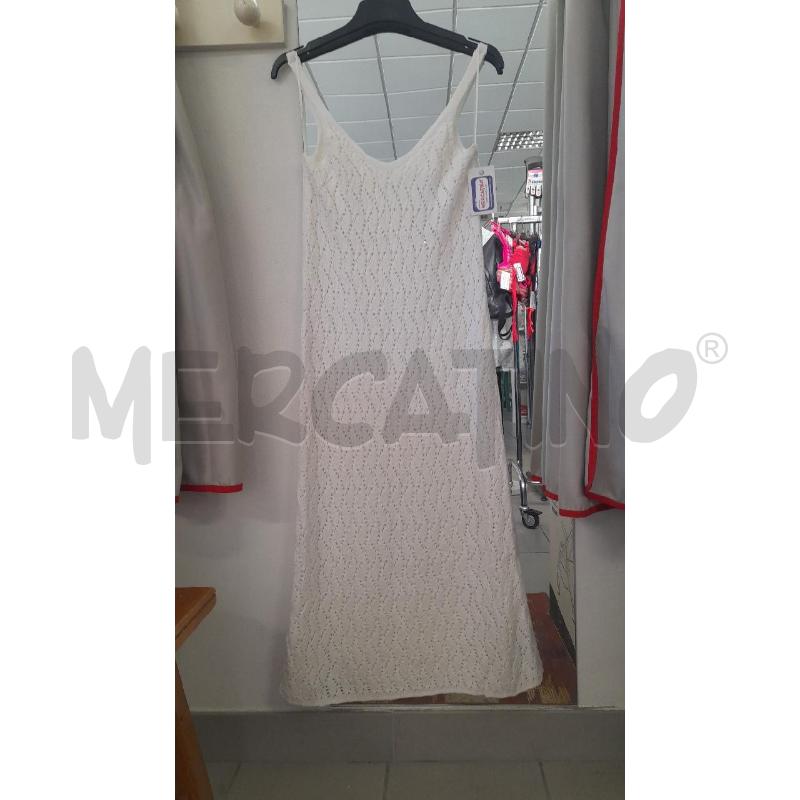 ABITO LUNGO BIANCO TRICOT OISHO | Mercatino dell'Usato Sondrio 1