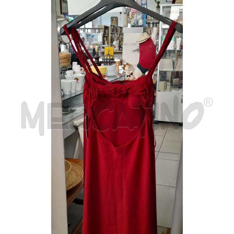 ABITO LUNGO ROSSO TIPO RASO | Mercatino dell'Usato Sondrio 2