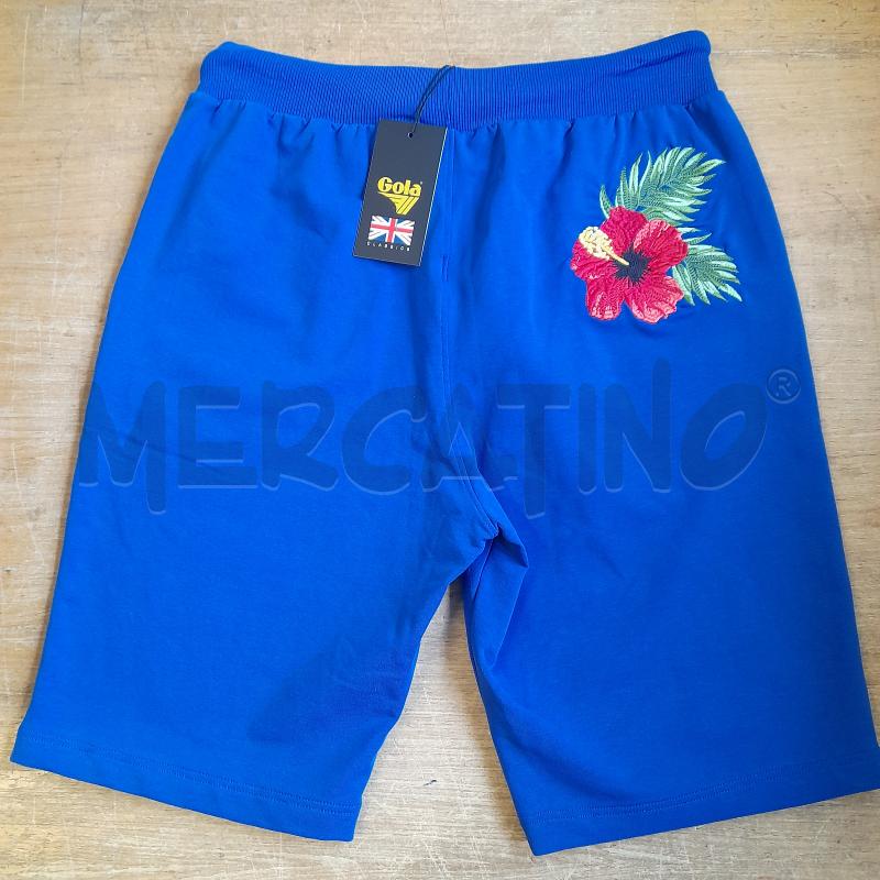 BERMUDA GOLA AZZURRO FIORE | Mercatino dell'Usato Sondrio