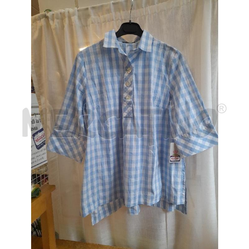 BLUSA DONNA SIMONCINI QYADR.CELESTE | Mercatino dell'Usato Sondrio 1