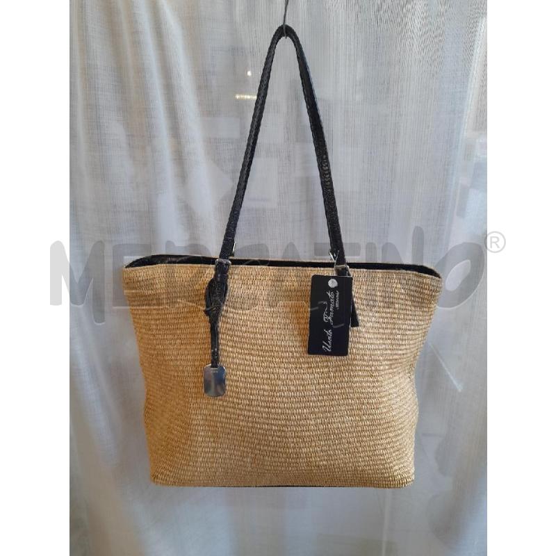 BORSA DONNA FURLA PAGLIA PROFILI T.PELLE | Mercatino dell'Usato Sondrio 1