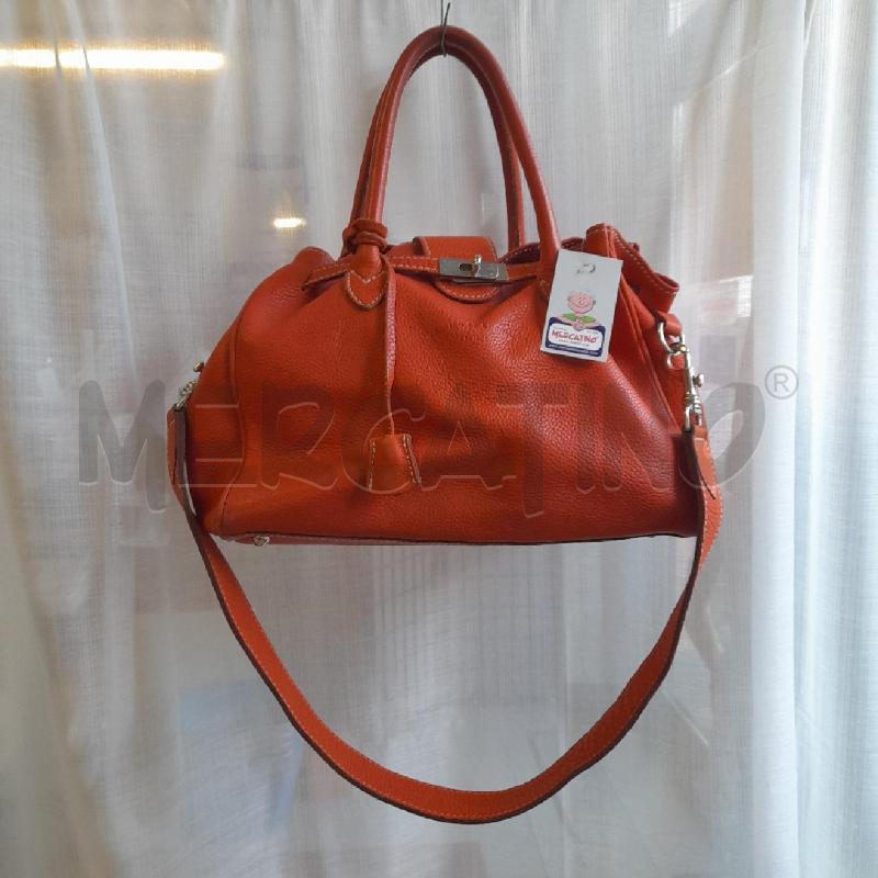 BORSA DONNA PELLE ARANCIO CHARLES ET CHARLUS | Mercatino dell'Usato Sondrio 1