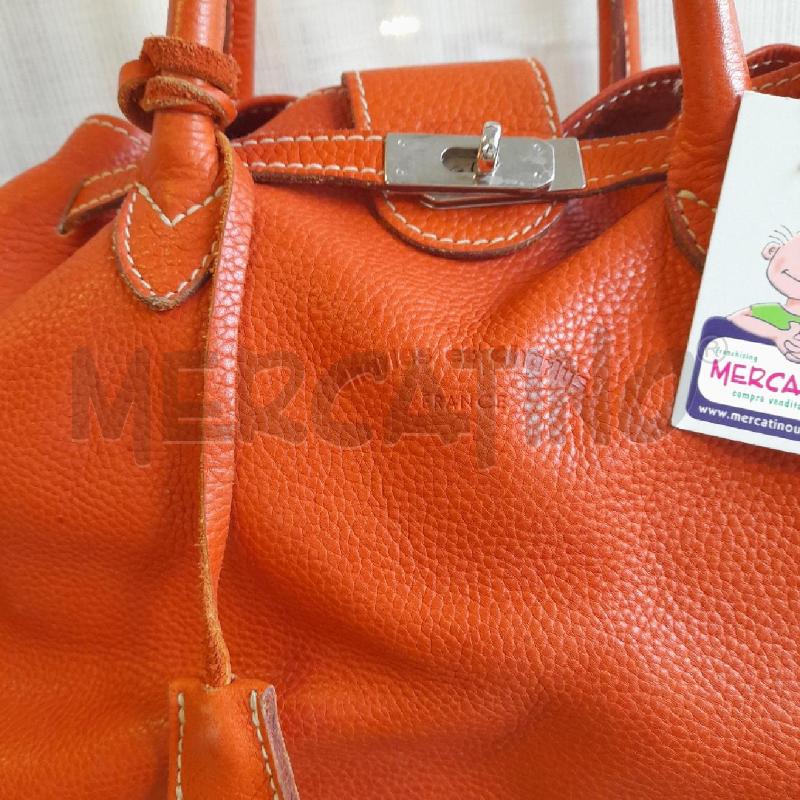 BORSA DONNA PELLE ARANCIO CHARLES ET CHARLUS | Mercatino dell'Usato Sondrio 2