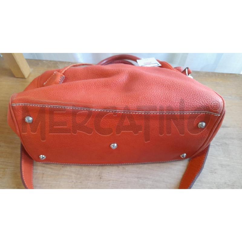BORSA DONNA PELLE ARANCIO CHARLES ET CHARLUS | Mercatino dell'Usato Sondrio 3