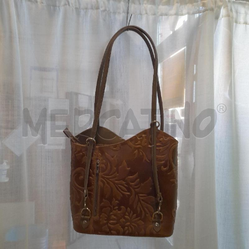 BORSA DONNA PELLE MARRONE  | Mercatino dell'Usato Sondrio 2