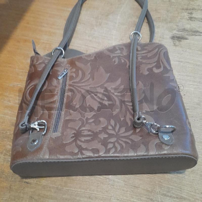BORSA DONNA PELLE MARRONE  | Mercatino dell'Usato Sondrio 3