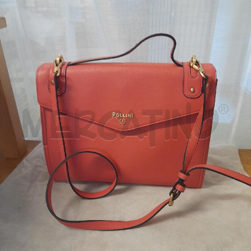 BORSA DONNA POLLINI ROSA ARANCIATO | Mercatino dell'Usato Sondrio 1