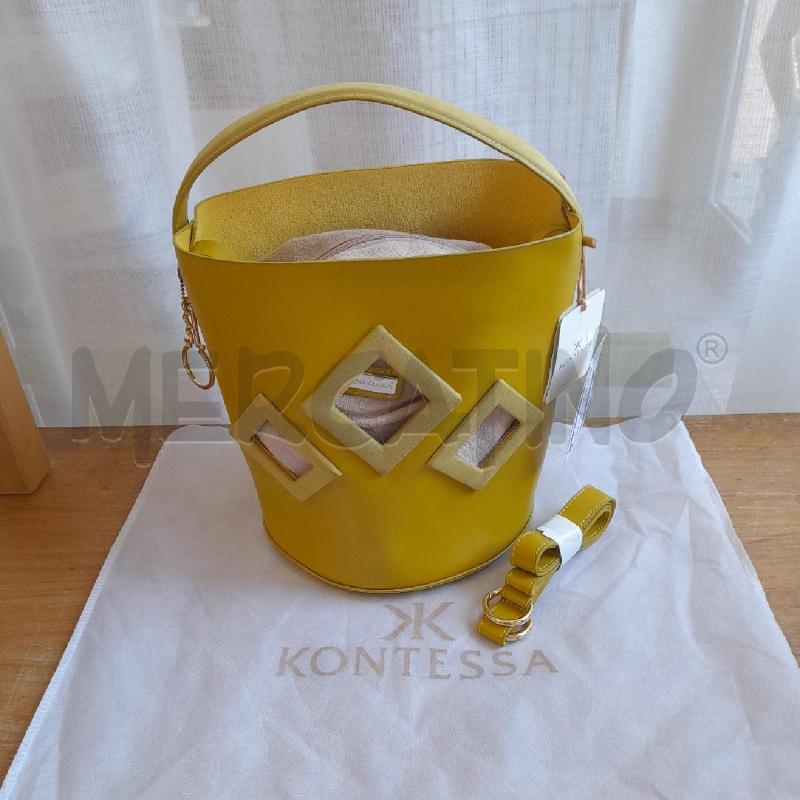 BORSA DONNA SECCHIELLO GIALLO | Mercatino dell'Usato Sondrio 1