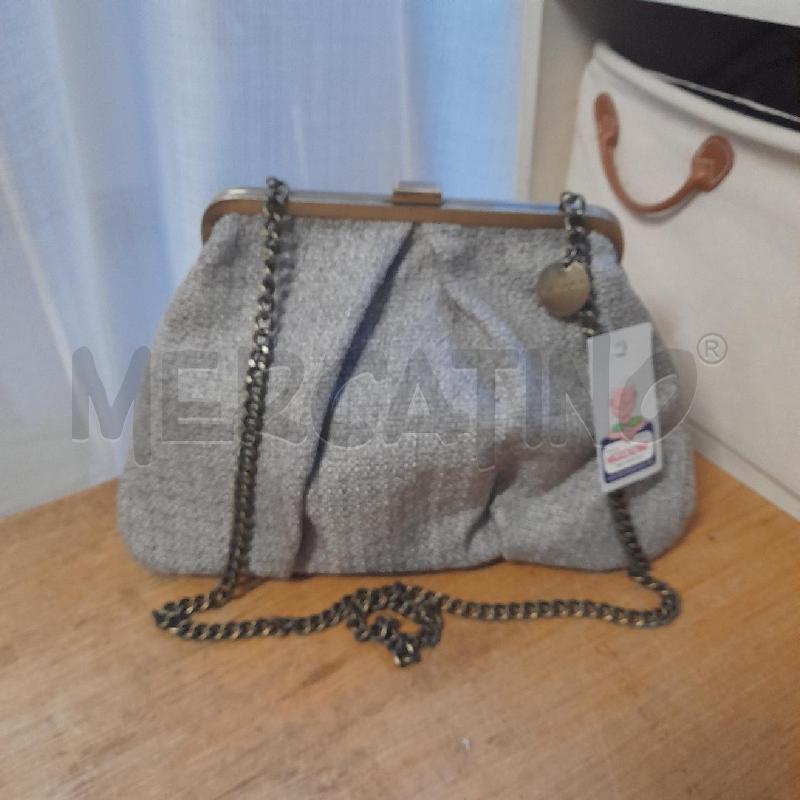 BORSA DONNA SISLEY GRIGIA CON CATENA | Mercatino dell'Usato Sondrio 1