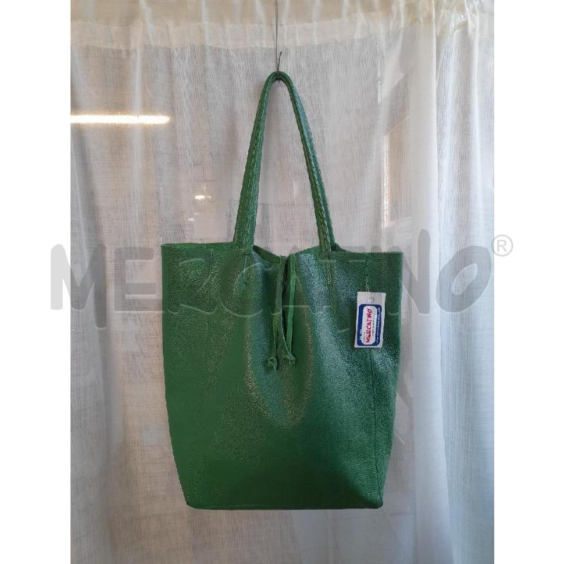 BORSA DONNA T.PELLE VERDE | Mercatino dell'Usato Sondrio 1