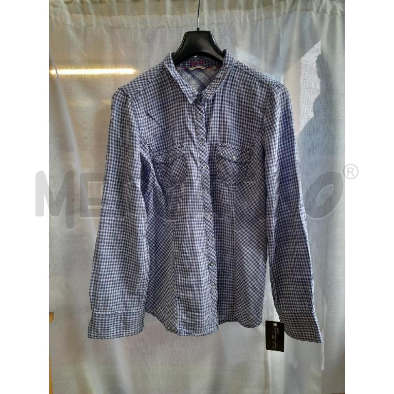 CAMICIA DONNA GUESS QUADRETTI BLU | Mercatino dell'Usato Sondrio 1