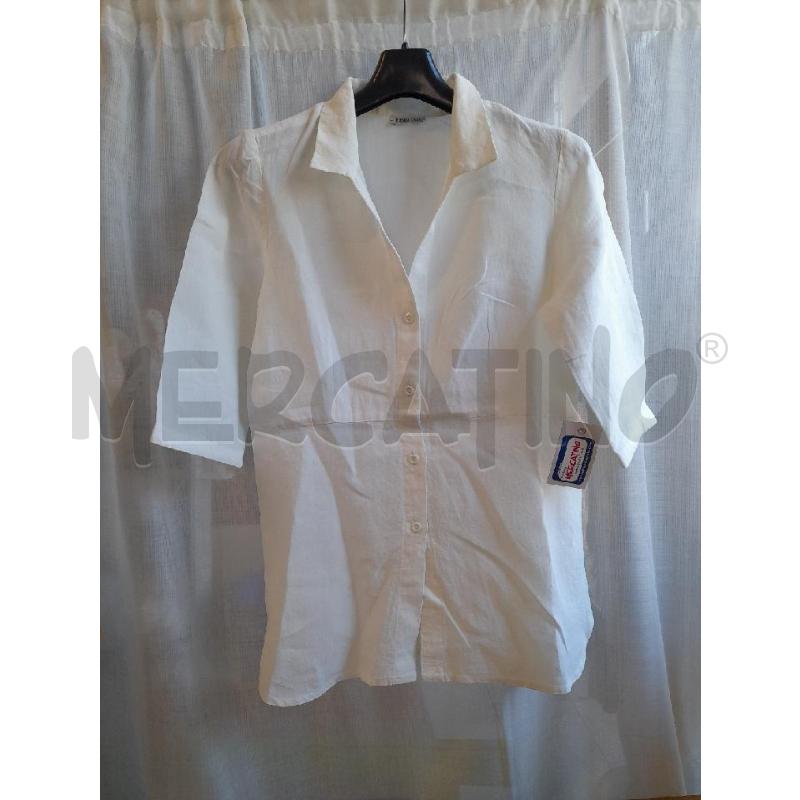 CAMICIA DONNA LINO BIANCO  | Mercatino dell'Usato Sondrio 1