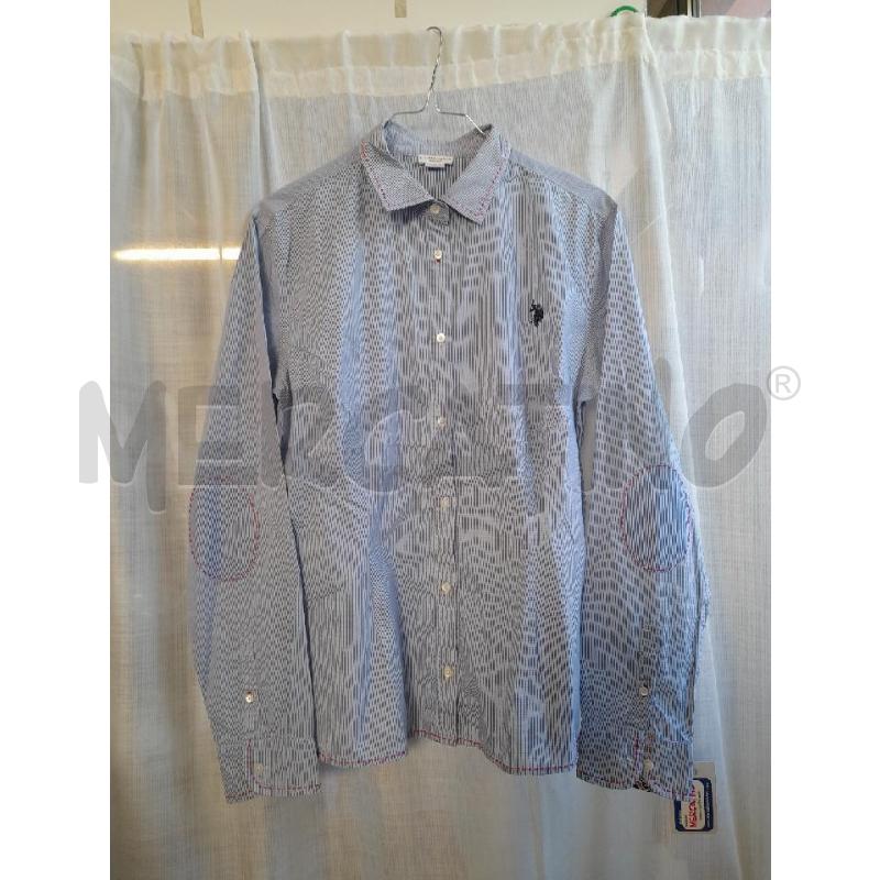 CAMICIA DONNA POLO QUADRETTINI AZZURRI | Mercatino dell'Usato Sondrio 1