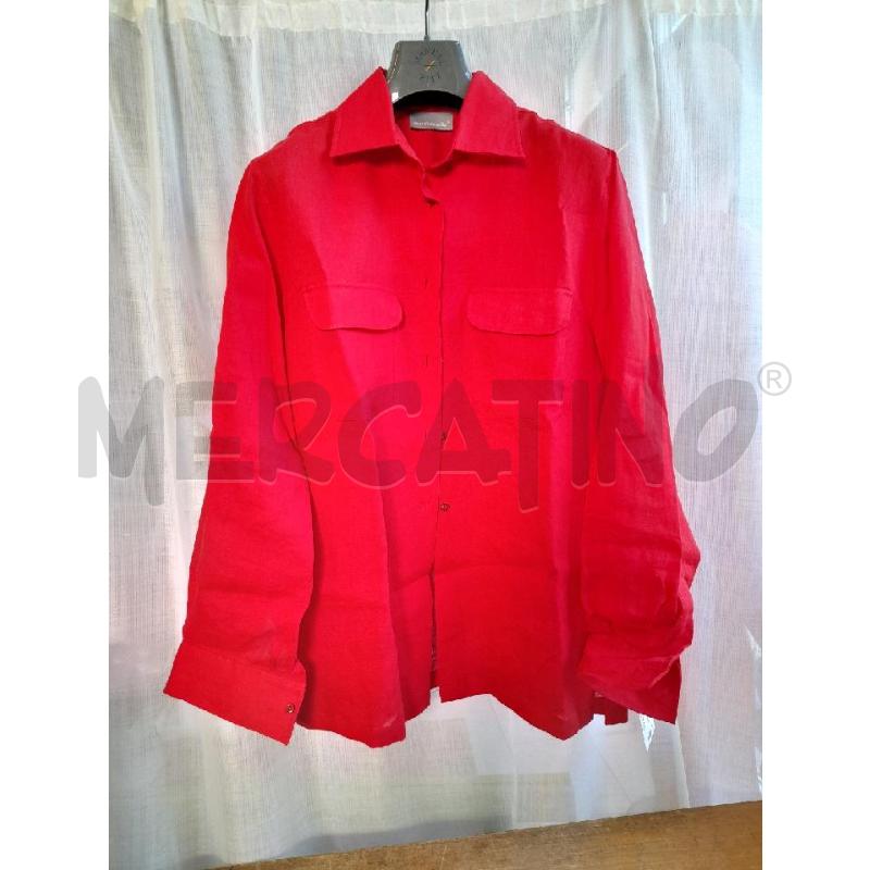 CAMICIA DONNA ROSSA LINO | Mercatino dell'Usato Sondrio 1