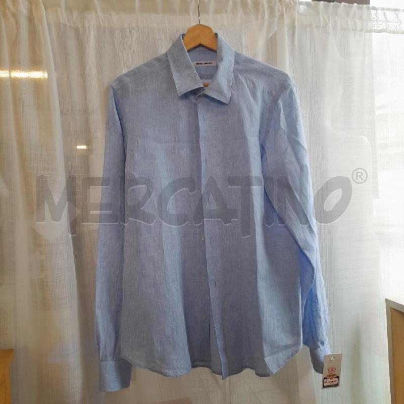 CAMICIA UOMO LINO AZZURRO NARA | Mercatino dell'Usato Sondrio 1