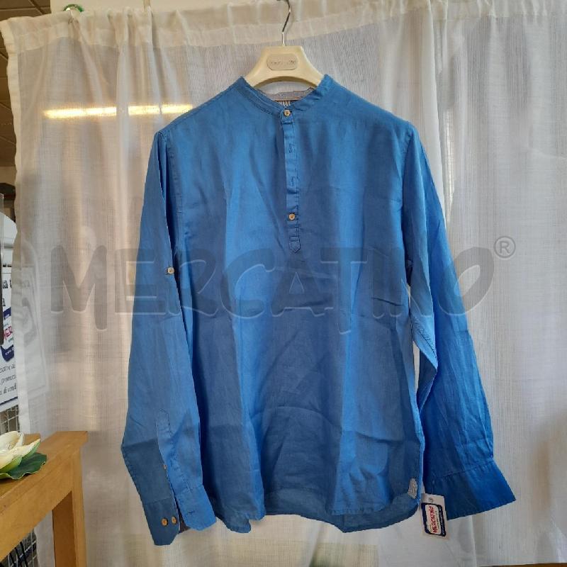 CAMICIONE AZZURRO COTTON E SILK | Mercatino dell'Usato Sondrio 1