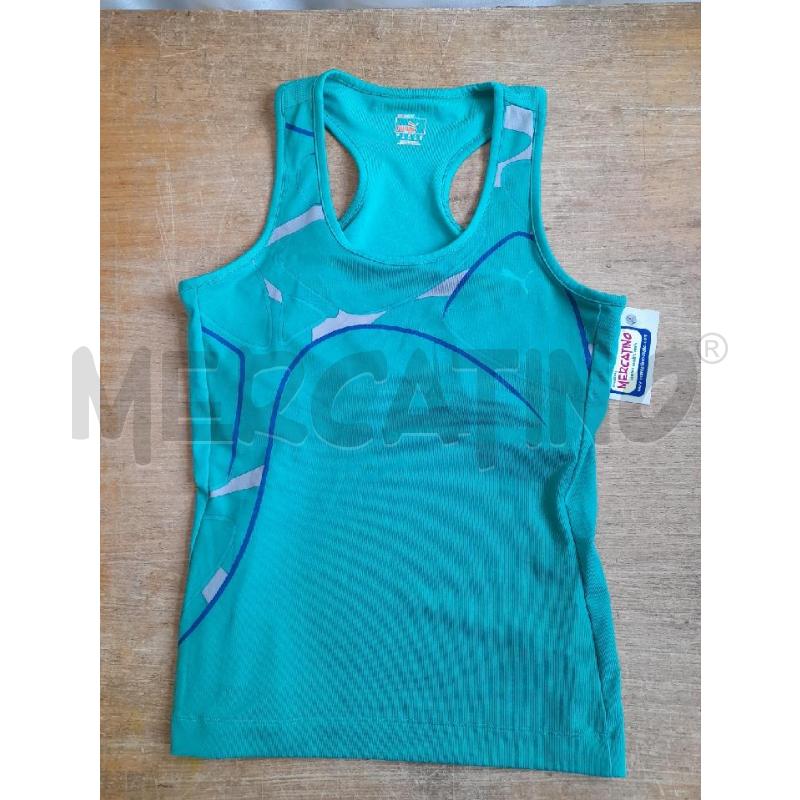 CANOTTA DONNA SPORT PUMA VERDE | Mercatino dell'Usato Sondrio 1
