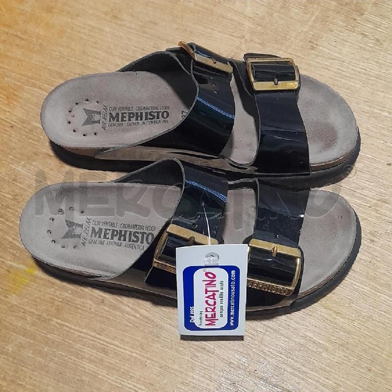CIABATTE DONNA MEPHISTO VERNICE NERA | Mercatino dell'Usato Sondrio 1