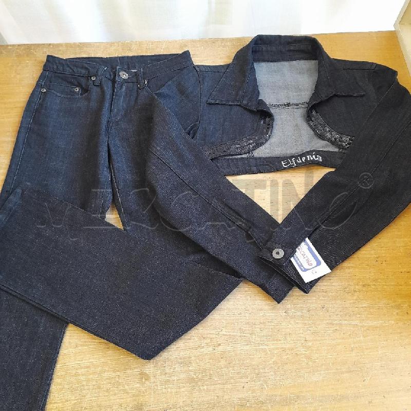 COMPLETO DONNA JEANS ELF PAILLETTES | Mercatino dell'Usato Sondrio 1